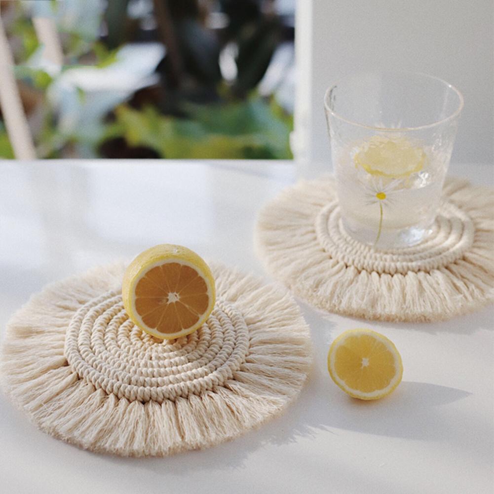 Hand-woven coasters