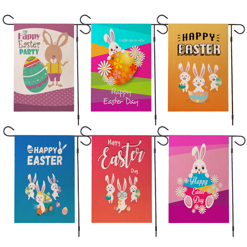 Easter Garden Flag