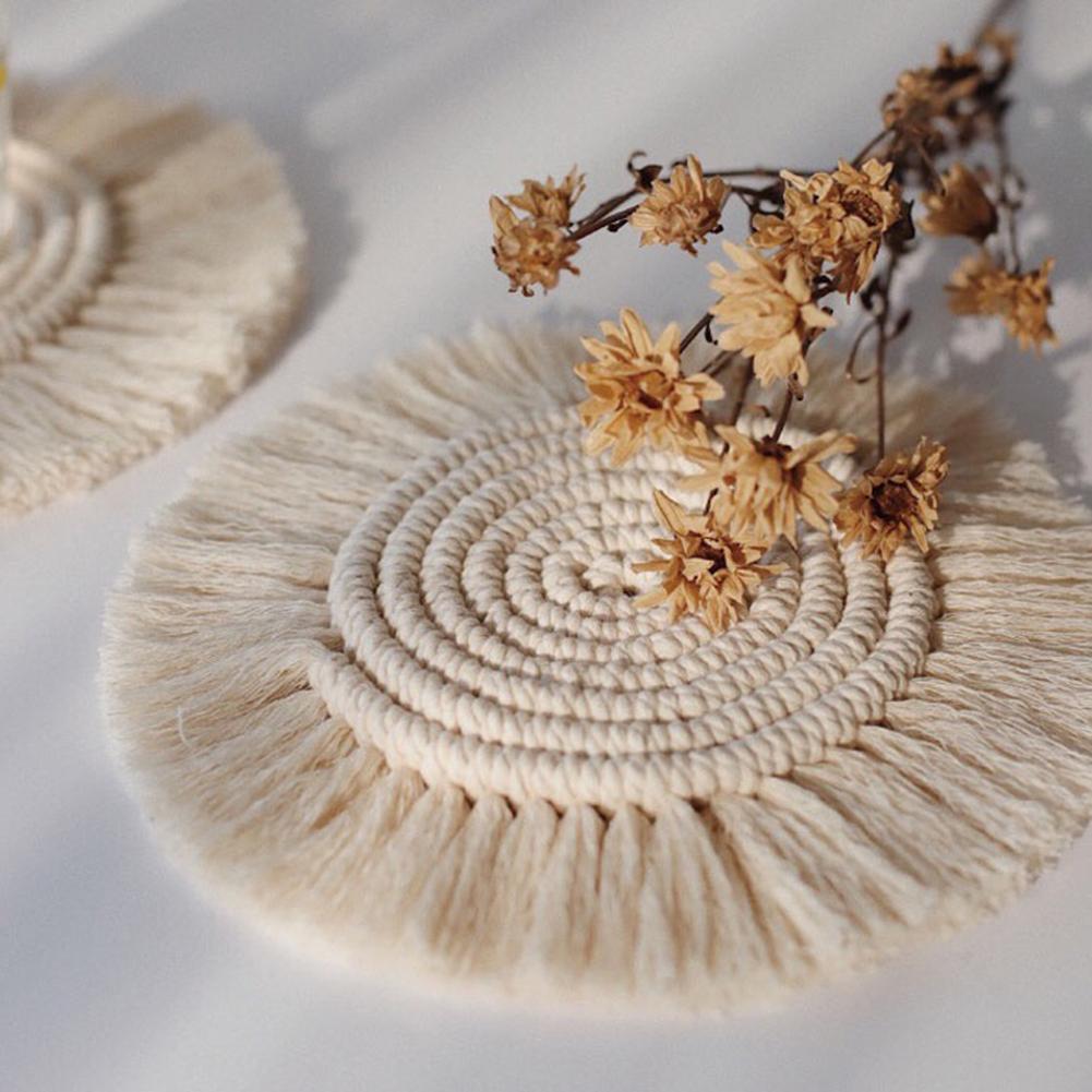 Hand-woven coasters